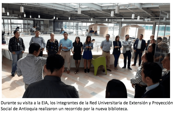Reunión de la Red Universitaria de Extensión y Proyección Social de Antioquia en la EIA