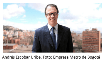 Egresado de Ingeniería Civil, Andrés Escobar, seguirá al frente de la Empresa Metro de Bogotá