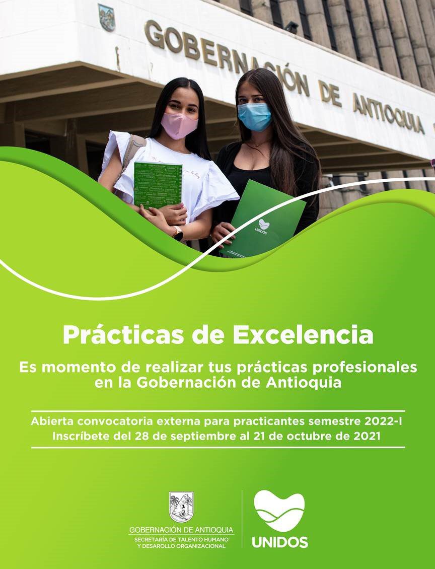 Gobernación de Antioquia abre concurso para que 206 estudiantes realicen sus prácticas