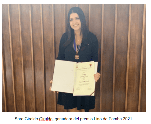 Estudiante de la EIA fue elegida como mejor estudiante de Ingeniería de Colombia