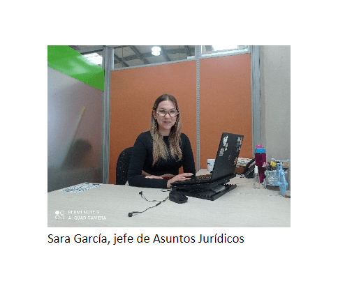 Sara García fue nombrada jefe de Asuntos Jurídicos